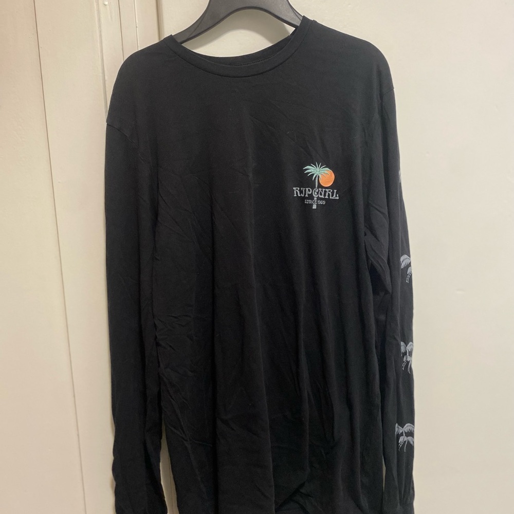 Rip Curl Black Long Sleeve Tee with Graphic
